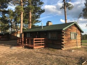 Cabin: each side has 3 bunkbeds and 1 bathroom
