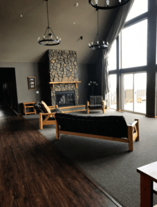 Retreat Lodge fireplace