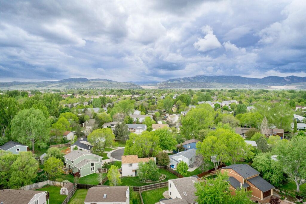 Fort Collins from the air