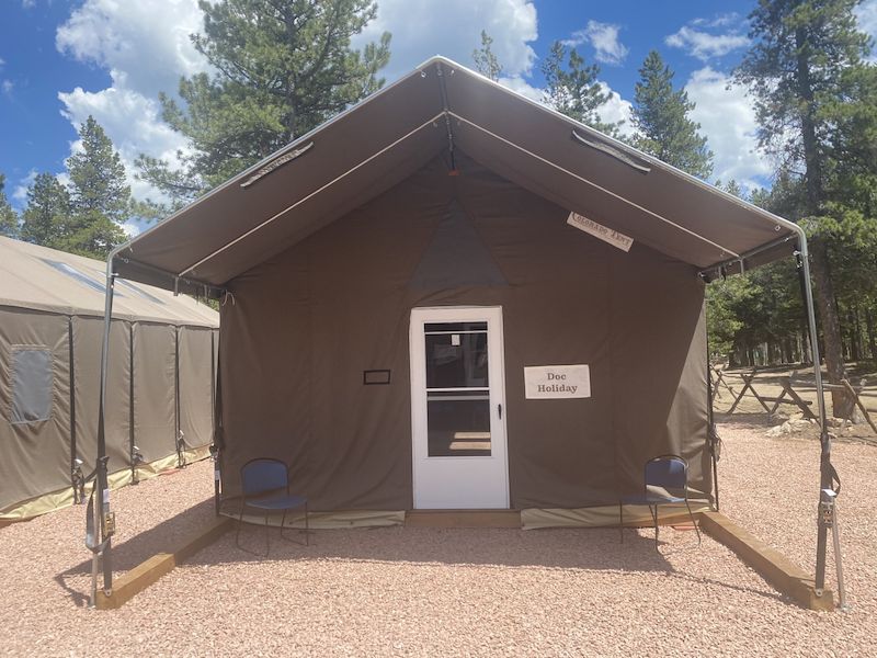 Tent Cabin exterior enterance WMCA CTL 1