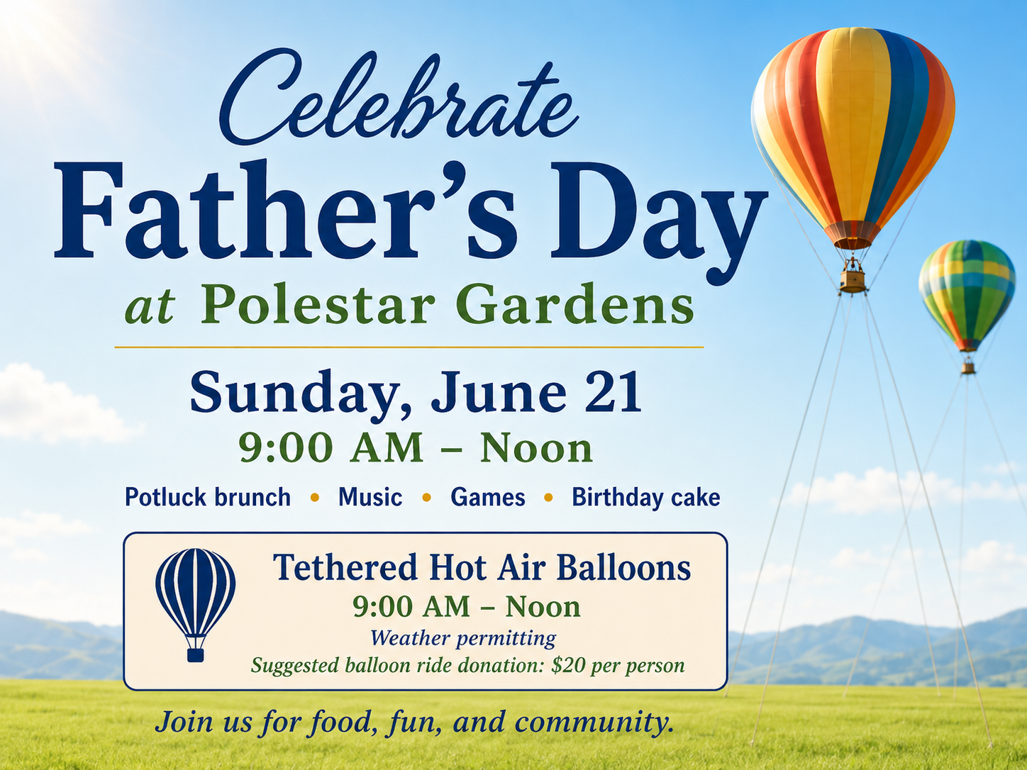 Polestar Fathers' Day event announcement